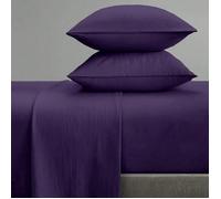 3/4 pièces Ensemble de draps de lit de couleur unie, doux, confortable et respirant. Ensemble de literie de luxe d'hôtel pour l'été. Draps de lit pour lit une place, lit double, grand lit et très gran