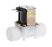 3/4 quot; Électrovanne en plastique 12V 24V 220V PP N/C, distributeur magnétique de Machine à laver, contrôleur pression pneumatique d'eau, interrupteur 1 pièces(12V)