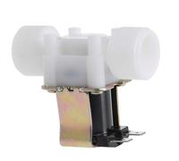 3/4 quot; Électrovanne en plastique 12V 24V 220V PP N/C, distributeur magnétique de Machine à laver, contrôleur de pression pneumatique d'eau, interrupteur 1 pièces(12V)