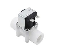 3/4 quot; Électrovanne en plastique 12V 24V 220V PP N/C, distributeur magnétique de Machine à laver, contrôleur pression pneumatique d'eau, interrupteur 1 pièces(220V-NORMALLY CLOSED)