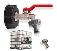 3/4" Robinet Cuve 1000l, Accessoires de Réservoir IBC, Adaptateur de Réservoir IBC, Adaptateur de Réservoir IBC Pièces de Rechange de Raccord fileté 3/4 pouce, pour Réservoirs D'eau de Pluie IBC