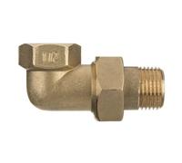 3/4" tuyauterie filetée syndicaux conjointe raccords coudés Inch en laiton