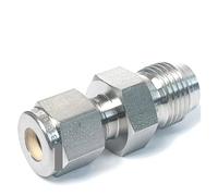 3/4" VCR Male To 1/2" Tube Double Ferrule Compression SUS 316L Stainless Pipe Fitting Coupler