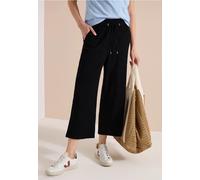 3/4 Wide Leg pantalon en qualité seersucker
