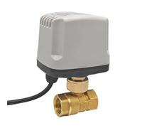 3-4s Quick-Open Ball Valve Brass Female Thread Electric 2-Port Valve for cut off or connect the medium in the pipeline (DN15, CLOSED_AC220V_CR04K)