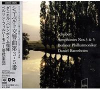シューベルト:交響曲第3番・第5番@バレンボイム/BPO□(D)