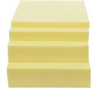 3/5/7/10/12cm d'épaisseur Rembourrage en Mousse 35D Haute Densité,Jaune Feuille de Rembourrage en Mousse d'ameublement à découper pour canapé (10cm d'épaisseur,200x50cm)