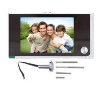 3.5 Inch LCD Digital Door Viewer and Visual Door Bell Monitor with 120 Degree Wide Angle View, 1MP Image Sensor Camera, Zinc Alloy Peephole, and 1 Way Intercom for Home and Office