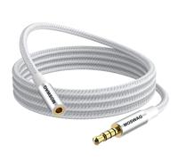 3.5 mm 4 Pole Audio Jack Extension Cable for Microphone Headphones,Nylon Braided Jack Male to Female Stereo Audio Extension Cable Compatible with Earphone Gamer Switch Controller PS5 PC Laptop.[Y37]
