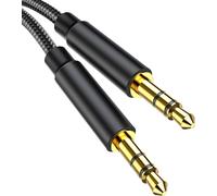 3.5 mm Jack Cable,Audio Jack Cable Male to Male Stereo Auxiliary Cable in Nylon Compatible with Headphones,Car Radios,Smartphones,iPhones,iPod,iPad,MP3 Player and More (2M)