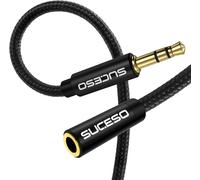 3.5 mm Male to Female Nylon Braided Stereo Audio Extension Cable for Headphones,iPod iPhone iPad,Car,Car Radios,Smartphones,MP3 Players,PS4,PC-5M