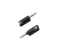 3,5 mm mâle vers USB-C femelle avec puce DAC ¿ Pack de 2 adaptateurs, 16bit/48KHz, 40mW, Noir