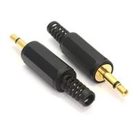3,5 mm Mono Jack Fiche Bouchon Plaqués Or Soudure Yourself [2 Paquet de]
