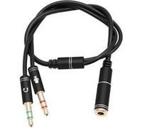3,5 mm stéréo écouteur Splitter audio jack 1 femelle 2 Adaptateur mâle Pealer1001 G