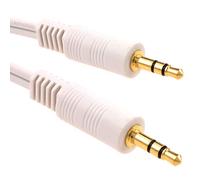 3,5 mm Stéréo Jack Fiche vers 3,5 mm Stéréo Jack Fiche câble Blanc 20 m [20 mètre/20m]