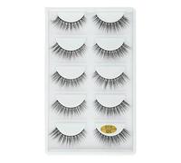 3/5 paires de faux cils naturels longs 3D en vison doux faits à la main Outil de maquillage Extension de cils maquiagem