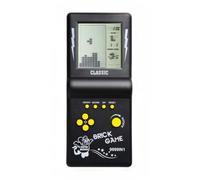 3,5 Pouces Grand écran Brique Console de Jeu Bloc de Construction Jeu de Course / Jeu de réservoir intégré 23 Jeux Classiques Puzzle nostalgique (Noir)