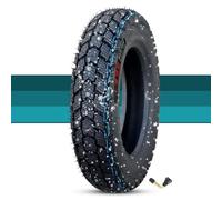 3.50-10 Pneu Moto Tubeless Tout-Terrain Motif Antidérapant Anti-Éclatement 3.50x10 Résistant à l’Usure 3.50 10 8PR 58J 300kPa Avant Arrière(1pc)