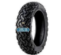 3.50-10 Pneu Tout Terrain à Blocs Crantés pour Scooter avec Tread en Forme d'Os Anti-Dérapage 3.50 10 Sans Chambre, Renforcé Résistant à l'Usure Pneu 3.5-10 58J 8 P.R. 300KPA