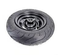 3.50-6 Assemblage de pneu sans chambre à air avec moyeu en acier au carbone, capacité de charge de 120 kg, roue en caoutchouc pour trottinette électrique à 4 roues et pour LEISURE EV, noir (3,50-6