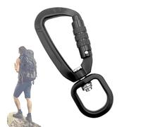 - 3,54 x 0,9 x 9,9 cm en aluminium, boucle pivotante 4 kN, crochet de rotatif, connecteur d'équipement extérieur, sac à dos, hamac, accessoire de voyage durable | Clip robuste