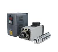3.5KW ER20 or ER25 Air Cooled Spindle electronic starter 220V 380V Ceramic or Steel Ball Bearing + 4KW HY or YL Inverter VFD+ER20/ER25 IINKUEYK(HY ER20,220V Steel)