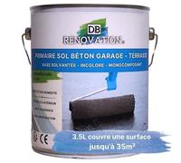 3,5L - Primaire incolore pour sol de garage, terrasse, cave - Haute adhérence et imperméabilité