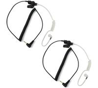 3.5mm Acoustic Tube Earphone Audio Plug Listening/Receiver Only Compatible with Motorola Takie Walkie/Speaker Microphone (2 pcs)