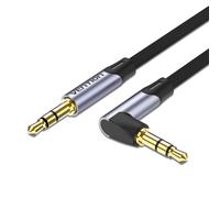 3.5mm Audio Jack Cable,Male to Male Cable [2m],90 Degree Audio Cable,Flat TRS Audio Cable,Stereo Jack Cable,Car Speaker,Soundbar,PC,Laptop and More