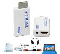 3.5mm Audio Sortie Jack Wii à HDMI Wii2HDMI Full HD FHD 1080 P Convertisseur Adaptateur