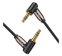 3.5mm Aux Cable Stereo Audio Gold Plated with 90 Degree Angle Compatible for Galaxy,Speakers & Other Devices,4.5 Meter