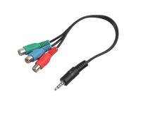 3.5mm Aux To Rca Component Green Blue Red Ypbpr Rca Adapter Cable