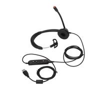 3.5mm Business Headset,Monaural Call Center Headset,3.5mm Phone Headset,Single Ear Telephone Headphone,Wired Telephone Headset,Communication Headset
