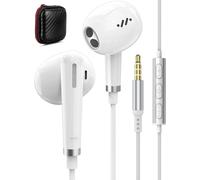 3,5MM écouteurs Intra-auriculaire Filaire pour Samsung Galaxy A25 A15 A23 A52S A72 S10,Écouteurs filaires stéréo Sport avec Micro de contrôle du Volume Casque pour Redmi Note 14 13 12 Pro+ 11S