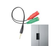 3.5mm Headphone Audio Splitter Cable - 2 Female to 1 Male Y Adapter | R | Microphone Splitter For Music Sharing, Games, Men, Travel, Home, Office, Car, Gym, School, Party, DJ, Studio, Outdoor,