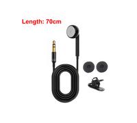 3.5mm High End Single Side Mono Earphone Mono Wired Headset For Mobile Phone Mp3 Radio Bluetooth Audio Receiver Short Line