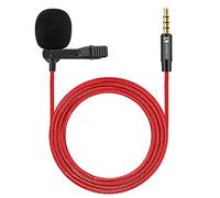 3.5mm Lavalier Microphone Omnidirectional Condenser Microphone with 360°High Sensitivity Condenser Support for Smartphone