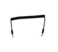 3.5Mm Male a Male Jack Cable Spirale Enroule Audio Aux D'Extension a 4 Poles 1.5M