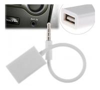 3.5mm Mâle Audio Aux Jack Vers Usb 2.0 A Femelle Convertisseur Adaptateur Câble Pour Voiture