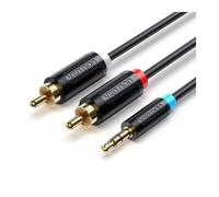 3.5mm Male to 2x Male RCA Cable 2m Vention BCLBH Black