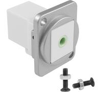3.5mm Panel Mount stéréo Adaptateur TRS 1/8 Femelle à Femelle Audio Connecteur 3.5mm Femelle couplage Module,XLR Panneau/D Panneau Montage,pour câbles stéréo Haut-parleurs Casque