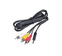 3.5mm Plug to 3 RCA Caméscope Audio Vidéo Cable A/V 6Feet Convient pour Sony JVC Panasonic Canon Camésungers Canon