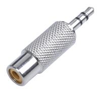 3.5mm Stereo Male to RCA Mono Female Audio Adapter,silver
