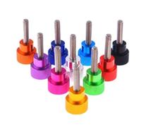 3-5PCS Vis à oreilles en aluminium M3 M4 m5 m6 filetage acier inoxydable coloré serrer la main(Purple,M6X15 3pcs)