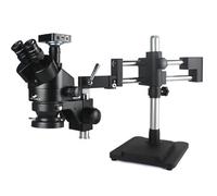 3.5X-90X Double Flèche Zoom Simul Focal Microscope Stéréo Trinoculaire 38MP HDMI USB SMD Microscopio Caméra Téléphone PCB Outils De Réparation(Gold)