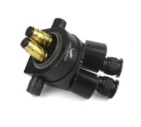3.5X-90X Double Support de flèche Zoom Simul Focal Microscope stéréo trinoculaire 2K HDMI USB caméra Industrielle for la réparation de Carte PCB de téléphone(B White)