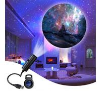 3/6/10 pièces Projecteur de lumière galaxie LED USB, motif ciel étoilé rotatif à 360°, veilleuse de table alimentée par USB, idéal pour la Saint-Valentin, les cadeaux d'anniversaire, la décoration de 