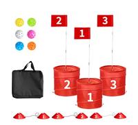 3/6/9 Pcs Backyard Golf Outdoor Game - Tutdoor Golf Yard Game for Practice, Golf Chipping Game for Adults and Family, Beach, Camping, Lawm, Park 3PCS