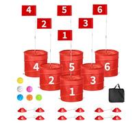 3/6/9 Pcs Backyard Golf Outdoor Game - Tutdoor Golf Yard Game for Practice, Golf Chipping Game for Adults and Family, Beach, Camping, Lawm, Park 6PCS