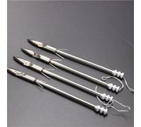 3/6/9 pièces Outils de pêche en acier inoxydable, pièces de fronde en acier inoxydable, lance-poissons, accessoires de pêche et de chasse pour l'extérieur, convient comme cadeau d'anniversaire ou de f